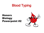 BLOOD TYPING