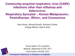 Community-acquired respiratory virus (CARV) infections