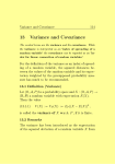 13 Variance and Covariance