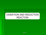 OXIDATION AND REDUCTION REACTION