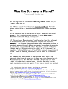 Was the Sun ever a Planet