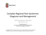 Complex Regional Pain Syndrome: Diagnosis and Management