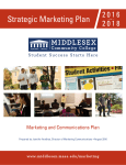 Strategic Marketing Plan - Middlesex Community College