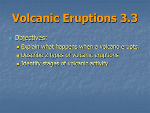 Volcanic Eruptions 3.3