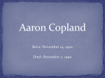 Aaron Copland - Hart County Schools