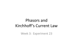 Phasors and Kirchoff`s Current Law