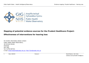 Prudent HC Evidence Map Hearing loss Final (v1).