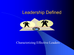 LEADERSHIP DEFINED