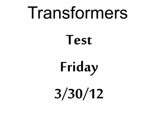 Transformers - Hingham Schools