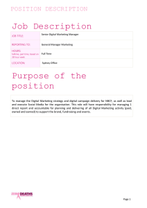 position description - National Breast Cancer Foundation