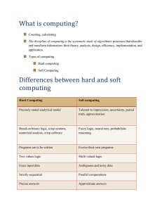 What is computing? Counting, calculating The discipline of