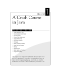 A Crash Course in Java