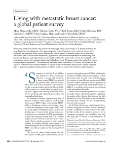 Living with metastatic breast cancer: a global patient survey