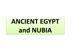 Nubia and Ancient Egypt