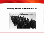Significant Allied victories in 1942 and 1943 marked a turning point