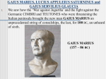 GAIUS MARIUS, LUCIUS APULEIUS SATURNINUS and GAIUS
