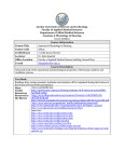 Topic Outline and Schedule - Jordan University of Science and