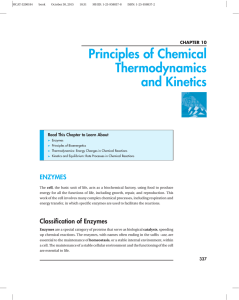 Principles of Chemical Thermodynamics and Kinetics