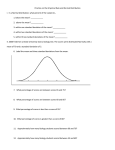 Practice on the Empirical Rule and Normal Distribution I. In a Normal