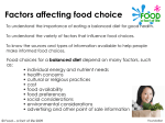 Food Choice JDT