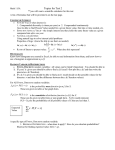 Exam 2 summary sheet - University of Arizona Math