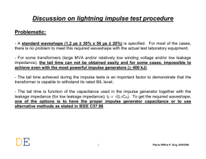Discussion on lightning impulse test procedure