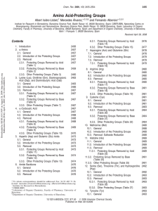 Amino Acid-Protecting Groups (PDF Available)