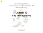 Chapter 12 File Management File Management