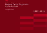 National Cancer Programme for Switzerland 2011–2015