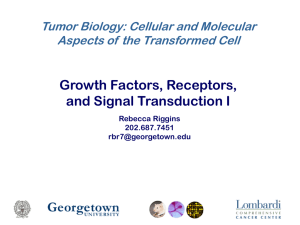 Signal Transduction I