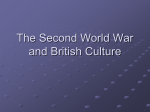 The Second World War and British Culture