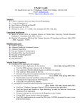 My Resume(Word) - Department of Computer Science