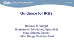 FDA Guidance for IRBs