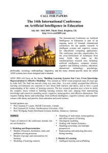 The 14th International Conference on Artificial Intelligence in