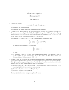 Graduate Algebra Homework 3