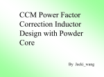 Power Factor Correction Design Consideration