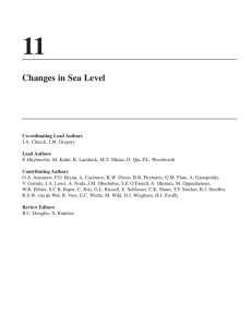 Changes in Sea Level
