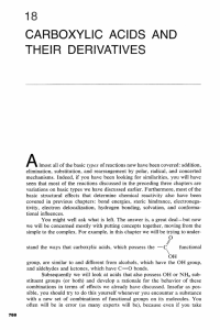 carboxylic acids and their derivatives