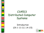 cs4513 Distributed Computer Systems