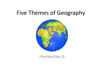 5 Themes of Geography Five Themes of