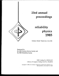23rd annual proceedings reliability physics