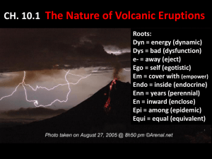Types of Volcanoes Dangers from Composite Cones Pyroclastic