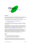 Object Oriented Programming