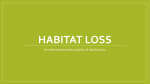 Habitat Loss - WordPress.com
