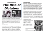 Dictators in a Changing World with Comprehension Questions