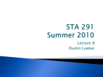 STA 291 Summer 2010