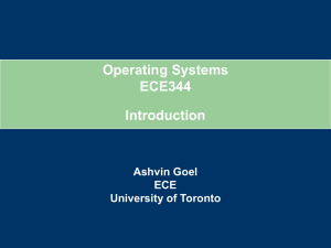 Introduction to OS - EECG Toronto