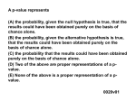 Confidence Intervals and Hypothesis Testing