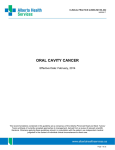 Oral Cavity Cancer - Alberta Health Services