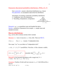 Parametric (theoretical) probability distributions. (Wilks, Ch. 4